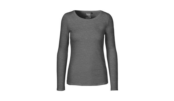 Bio Cotton Langarm Shirt – grau – Gr.XS