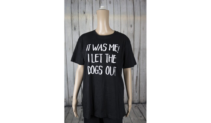 Unisex Shirt – It was me i let the dogs out – Gr.L